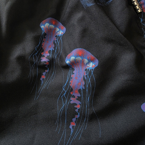 Tropical Black JellyBags Swim Shorts, Mens Size Large - Picture 5 of 6